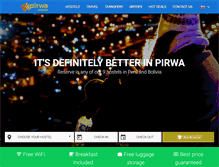 Tablet Screenshot of pirwahostels.com